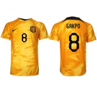 Camiseta Países Bajos Cody Gakpo #8 Primera Equipación Replica Mundial 2022 mangas cortas